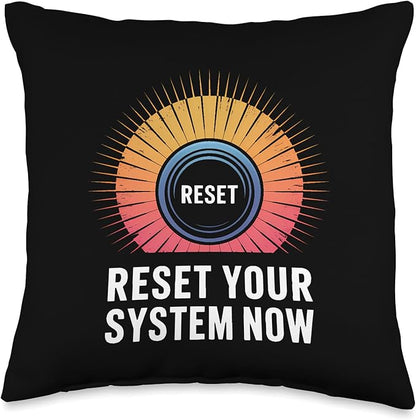 Relaxation Breathing Vagus Nerve Stimulation, Stress Relief Throw Pillow