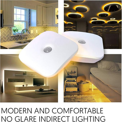 emagine A Sleep Aid LED Motion Sensor Portable Rechargeable Night Light Motion Activated Auto Sensor, Promotes melatonin Production and Healthy Sleep, ON-Off-Auto-Brightness Toggle, 2-Pack (Amber)