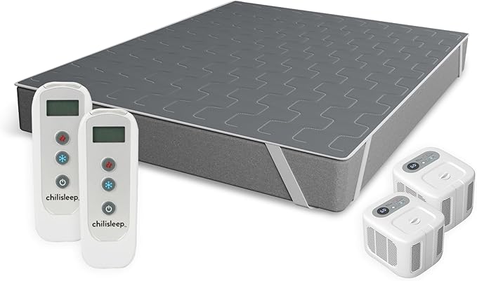 Chilipad Cube Bed Cooling System - Cooling & Heating Mattress Topper, Dual Zone Individual Bed Temperature, Cool Sleep Enhancement, Temp Range of 60-115°F, WE King Bedsize (76"W x 80"L), Model: CP515