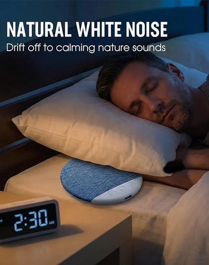 Bone Conduction Pillow Speaker for Sleeping, Under Pillow Speaker with Bone-Acoustic Fabric Diffusion, Bluetooth Ultra-Flat & Soothing White Noise & Hi-Fi Sound, Automatic Shut-Off Timer (1pc)