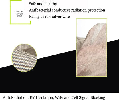 Faraday Fabric Faraday Radiation Shielding Fabric, 1.5m Width 100% Silver Coated Mesh Fabric Suit for Making Anti Radiation Curtain,Bed Canopy(Size:1.5X6m)