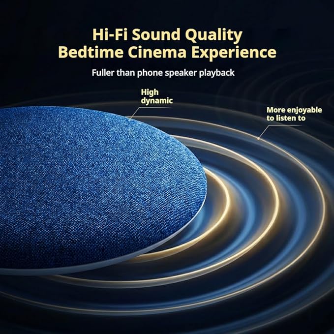 Under Pillow Speaker - Mini Portable Bluetooth Pillow Speaker for Sleeping with White Noise, Timer Ultra-Thin Wireless Sleep Aid Headphones for Adults, Kids, Side Sleepers