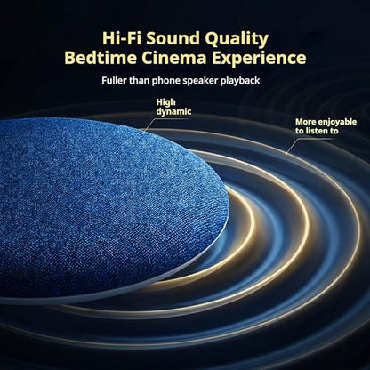 Under Pillow Speaker - Mini Portable Bluetooth Pillow Speaker for Sleeping with White Noise, Timer Ultra-Thin Wireless Sleep Aid Headphones for Adults, Kids, Side Sleepers