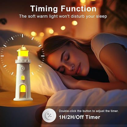 easuntec Moon Projection Night Light Color Changing, Rechargeable Dimmable Timer, RGB Night Light for Bedroom, Nursery, Kids, Adults, Moon Lighthouse Gifts for Girls Boys (RGB)