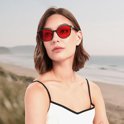 Sleep Blue Light Blocking Glasses for Men and Women, Computer Gaming Glasses Anti Eyestrain & UV Glare
