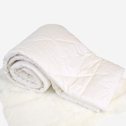 Woolino Premium Australian Wool Duvet Insert Bed Comforter, Mid-Weight Wool Comforter, Washable, King