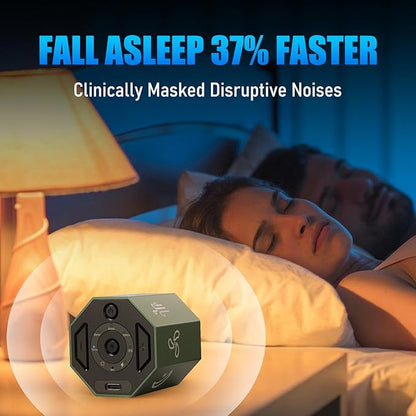 White Noise Machine, Gravity Sensing 8 Soothing Natural Sounds, Intelligent Collection of Environmental Noise, Small and Portable, Suitable for Adult Sleeping Machine