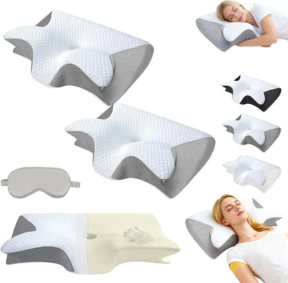 Sleep Apnea Pillow Pillows for Side Sleepers, Ergonomic Pillow, Breathable and Not Stuffy, Made Memory Foam, for Neck Support, for Side, Back, Stomach Sleepers