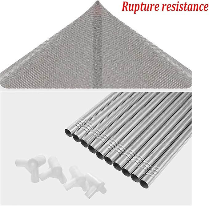 Faraday Fabric Radiation Shielding Bed Canopy with Mattress EMF Protection Block 5G Radiation Shielding Big Size (Color : Silver, Size : Style3)