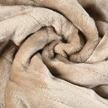 Medical king Heated Blanket, Machine Washable Extremely Soft & Comfortable Electric Blanket Throw Fast Heating with Hand Controller 10 Heating Settings & auto Shut-Off (Beige, 50 x 60)