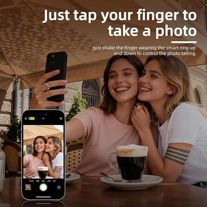 Smart Ring for Women & Men, Smart Rings Health Tracker with Heart Rate, Sleep Monitoring, Long Lasting Battery, IP68 Waterproof Fitness Ring for iOS & Android, No Subscription Fee (Silver, #7)