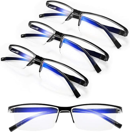 Reading Glasses for Men Women 4 Pack Blue Light Blocking Glare Filter Computer Readers 1.0 1.25 1.5 1.75 2.0 2.25 2.5 2.75 3.0 3.5 4.0 Black 275