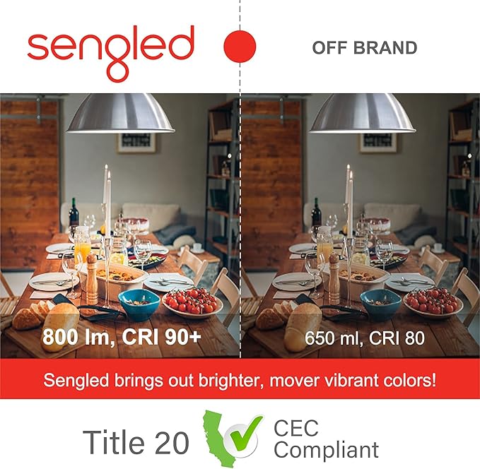 Sengled Smart Light Bulbs, WiFi Light Bulbs No Hub Required, Smart Bulbs That is Compatible with Google Home, Smart LED Light A19 Daylight (5000K), 800LM 60W Equivalent, 2 Pack"