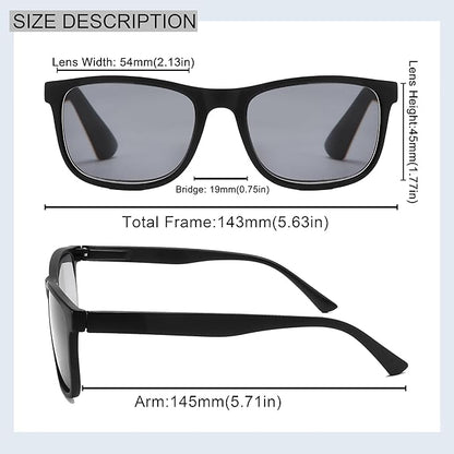 Blue Light Blocking Reading Glasses Men Large Oversized Square Readers Wide fit Cheaters for Men W/Big Head/Large Face