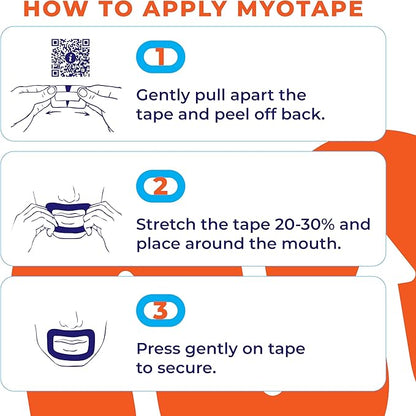 MyoTape - Sleep Tape 30 Nights Supply - Reduce Snoring - Improve Your Sleep - Promote Nasal Breathing - Comfortable & Gentle On Skin - Large