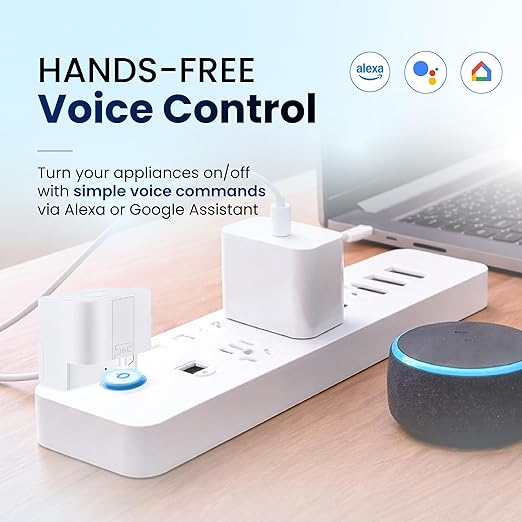 Smart Finger Bot (Gateway Required), Supports Button/Rocker/Toggle Switch, Wireless Bluetooth Control, 2.4GHz Wi-Fi Only, No Wiring Needed, Timer and App Integration, White