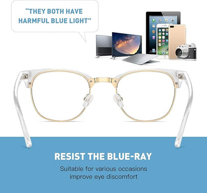 Blue Light Glasses for Woman/Men Computer Bluelight Glasses Womens/Mens
