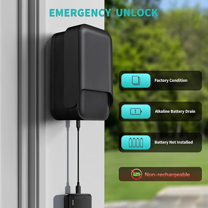 Moquin Smart Key Lock Box, TTLock APP Control, Fingerprint, Manual Keys, Access Card, EKey and Passcode Unlock, Electronic Bluetooth Wireless Lock Box for Airbnb Realtor House Office