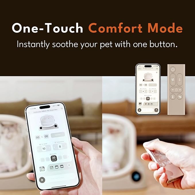 PetSnowy Pet Dryer Box - Safe Modular Design, 80L Large Space, Smart Temperature & App Control, 5 Sides Efficient Airflow, Ultra Quiet Cat and Dog Hair Dryer for Pet Grooming