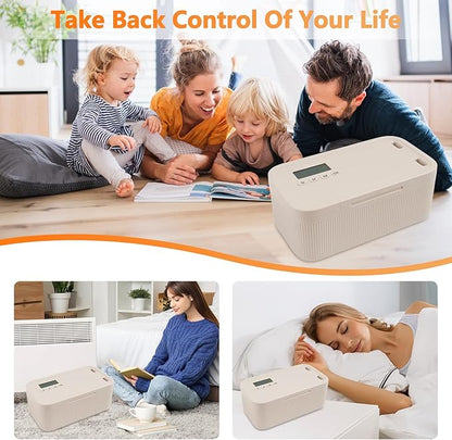 Timed Lock Box for Phone & Snacks | 2-in-1 Smart Lock with Digital Timer & Quick Access | BPA-Free Refrigerator Safe Container for Medicine,Electronics (5.5x5.5x6.3in)