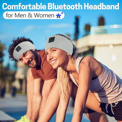 Aurya Sleep Headphones Sports Wireless Bluetooth Headband for Side Sleeper, Bluetooth 5.4, with Ultra-Thin HD Stereo Speaker, Sleeping Headphone for Women Men Running Yoga Workout