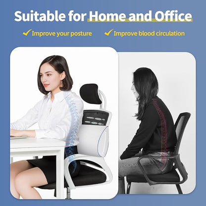 Pozico Leg Pillow for Side Sleeping - Ergonomic Memory Foam Knee Pillow - Leg Positioning Pillow for Knee, Back & Hip - Washable Cover and Handle
