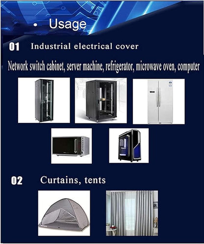 Faraday Fabric,EMF RF RFID Shielding Self-Adhesive Wallpaper,EMI Isolation,Military Grade DIY Shielding Fabric(Size:1x1.1m) (Color : 1x1.1m)