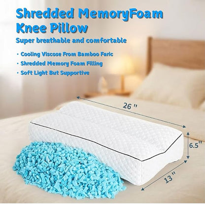goprety Knee Pillow for Side Sleepers – Relieve Hip, Back & Sciatica Pain, Support Spine Alignment for Better Sleep