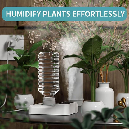 Travel Humidifier, Portable Small Humidifier for Plants, Bedroom, Office, Hotel or Car, 5000mAh Battery Operated Mini Cool Mist Humidifiers, Quiet 23dB, Auto-off, Night Light & BPA-Free, White