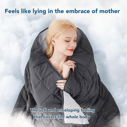 Topcee Weighted Blanket (20lbs 80"x87" King Size) Soft Cooling Heavy Blanket Sleeping, Apply to 190-210 lbs Body, Thick Breathable Blanket with Glass Bead, Easy Care
