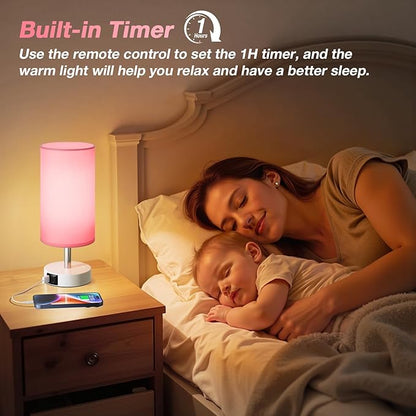 Light Therapy Lamp 10000 Lux, Sun Lamp with Remote, 3 Color Temperature & Stepless Dimming, Happy Sunlight Lamp, Daylight Lamp for Home, Office, Pink Decoration Use As Lift Mood, Happy Life