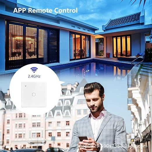 Homekit Smart Light Switch,Glass Touch Panel, Works with Homekit,Siri Voice Control,Timing, Neutral line Needed,EU,10A (3 Gang)