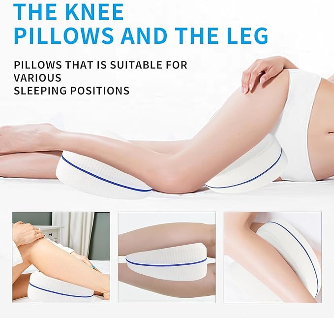 Leg Pillow, Knee Pillow for Side Sleepers, Leg Pillows for Sleeping, Knee Cushion for Sleeping,Suitable for Relieving Leg, Back, Knee Pain
