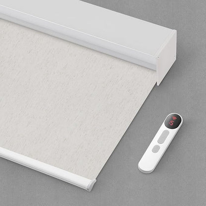 Bringnox Motorized Blinds with Remote,100% Blackout Smart Roller Blinds Compatible with Google Home and Alexa Via HUB,and Motorized Window Blinds Customized for Sliding Doors and Living Rooms