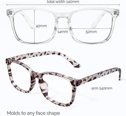 livho High Tech Blue Light Glasses - Advanced Blue Light Blocking Computer Glasses - Screen Fatigue & UV Protection