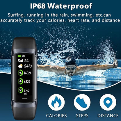Fitness Tracker with Heart Rate/Blood Oxygen/Sleep Monitor, 20+ Sports Modes Smart Watches for Women/Men, Activity & Step Tracker Smart Watch for Android/iOS Phones
