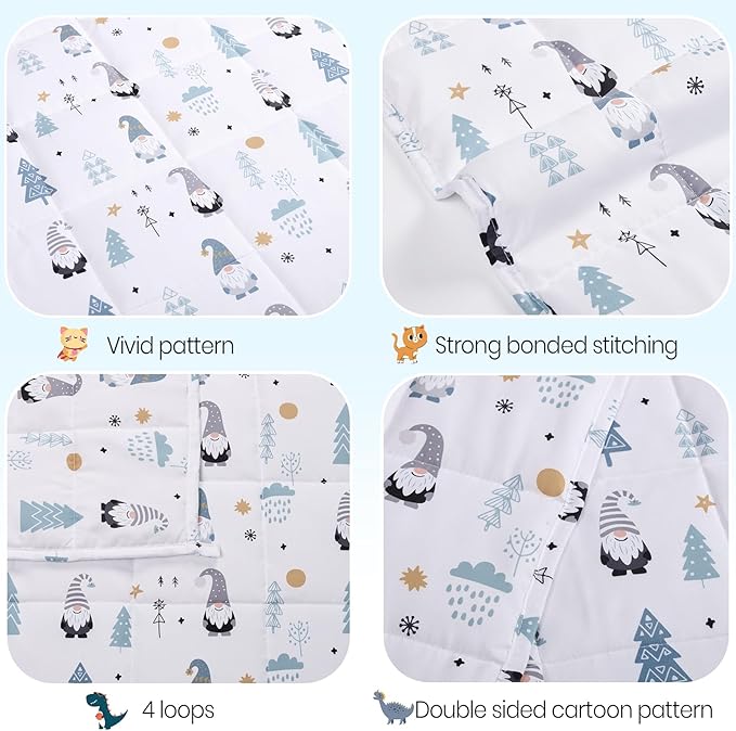 HOSUKKO Weighted Blanket - 10 lbs Fairy Heavy Blanket - Breathable Blanket(41 * 60 inches, 10 lbs)