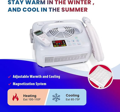 Water Circulating Sleep Pad by Thermacycle; Both Cools and Heats, EMF Free Therapeutic Mattress Pad; Sleep Aid– for Hot Flashes, Night Sweats, Menopause, Insomnia, Hyperhidrosis - Twin - 35" by 75"
