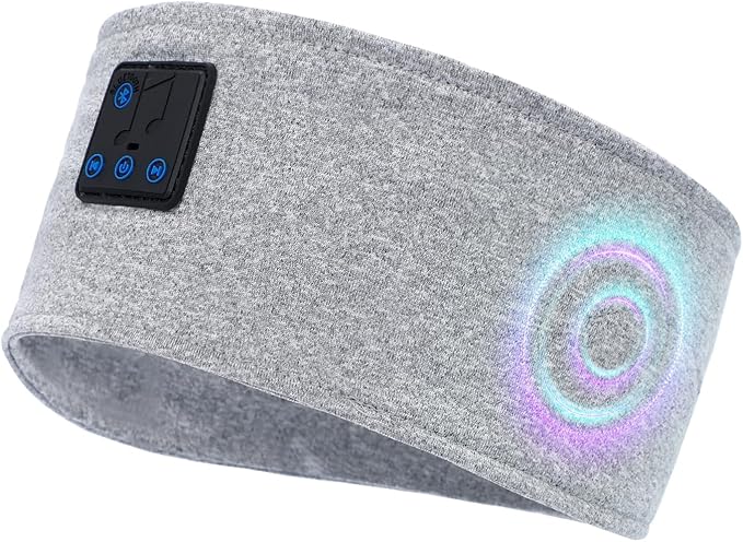 Aurya Sleep Headphones Sports Wireless Bluetooth Headband for Side Sleeper, Bluetooth 5.4, with Ultra-Thin HD Stereo Speaker, Sleeping Headphone for Women Men Running Yoga Workout