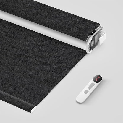 Bringnox No Drill Motorized Blinds with Remote,Blackout Windows,with Apple Homekit,Alexa,Google, with App,Voice Control Custom Size