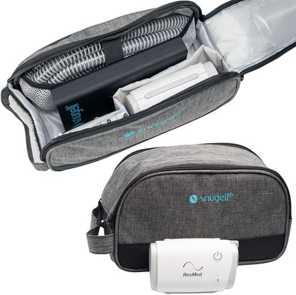 AirMini Travel Bag for CPAP Machine – Compact, Lightweight Carring Case for ResMed AirMini – Organized Storage with Versatile Pockets for Accessories – Durable, Travel-Friendly – Bag Only Included