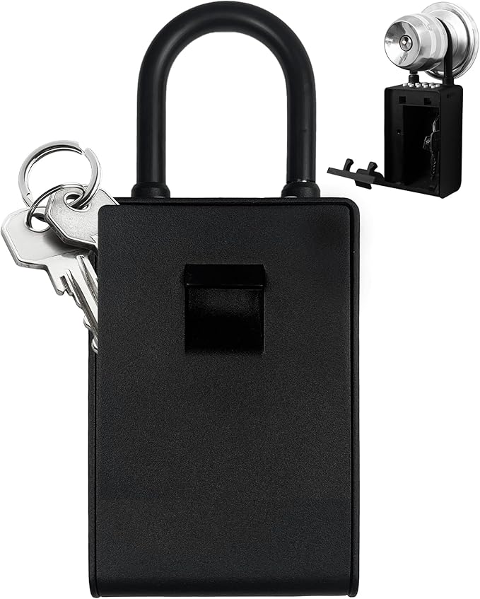 Kingsley Smart Wall Mount Key Lock Box with Bluetooth Keyless Entry, Extra Large for Keys & Access Cards, Auto Lock, App Control, IP65 Waterproof, Secure Code, for Home, Office, & Airbnb (Standard)