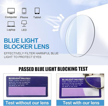 4 PACKS Blue Light Blocking Reading Glasses Women 1.0 1.25 1.5 1.75 2.0 2.25 2.5 2.75 3.0 3.5 4.0 5.0 6.0