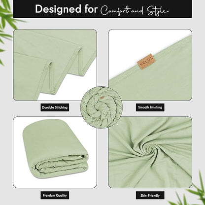 K E L O R Luxury Cooling Travel Blanket - Stretchy, Lightweight Soft & Breathable Shawl Wraps for Women