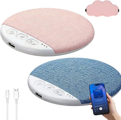 Bluetooth Pillow Speaker, Pillow Speaker for Sleeping – Ultra‑Thin Sleep Headphone Pillow Speaker with Bluetooth/Audio, Comfortable All‑Night Listening for Music, Meditation & Sleep Sounds (2Set-A)
