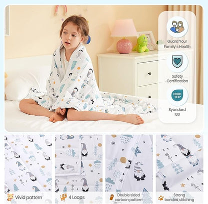HOSUKKO Weighted Blanket - 5 lbs Fairy Heavy Blanket - Breathable Blanket(36 * 48 inches, 5 lbs)