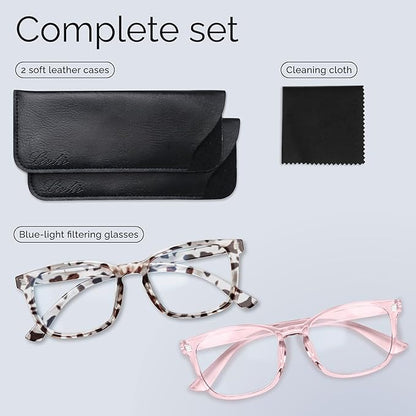 livho High Tech Blue Light Glasses - Advanced Blue Light Blocking Computer Glasses - Screen Fatigue & UV Protection