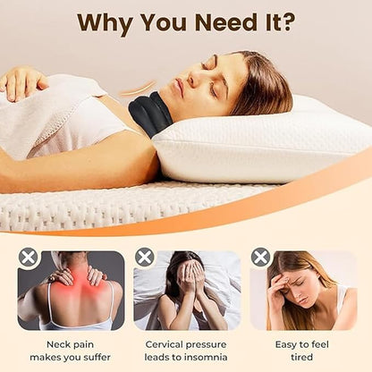 Neck Support-Never Snore Again，Ergonomic Design，Adjustable Soft Foam Neck Brace for Men & Women，Comfortable and Breathable