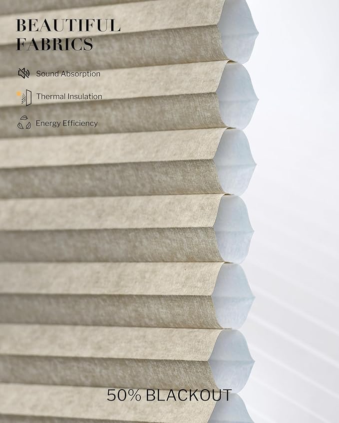 Graywind Smart Angled Blinds Compatible with Alexa Google Motorized Right Trapezoid Shades Solar Powered Customized for Odd-Shaped Window (Dimout Melange Coffee)