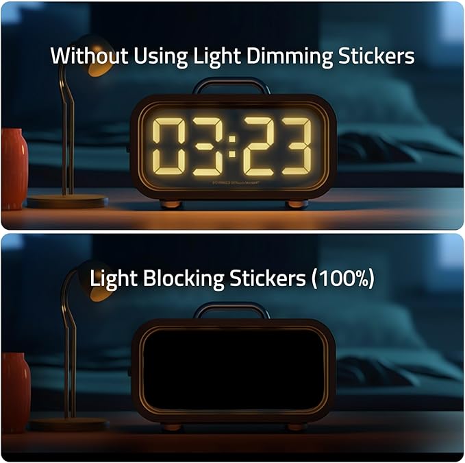 Light Blocking Stickers,Blackout Sticker for Electronic,2 Sheets Cover White and Black, LED Covers,100% Blocking(Cut and Whole-100% Blocking All Black)